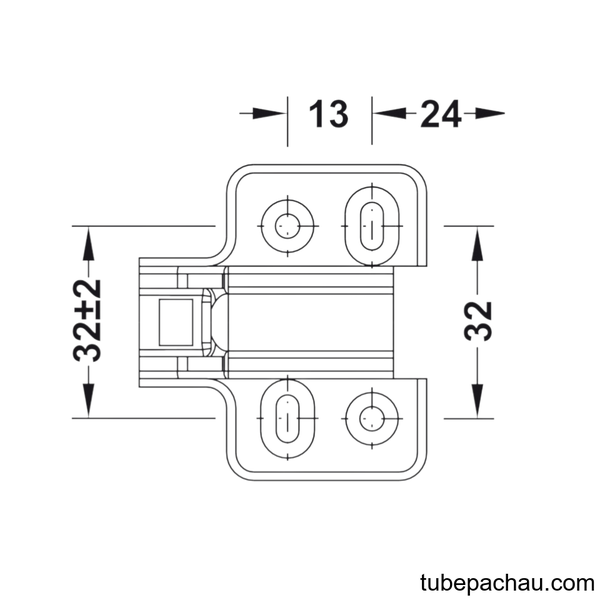 Đế Bản Lề Tủ SM 100 Hafele 315.98.550