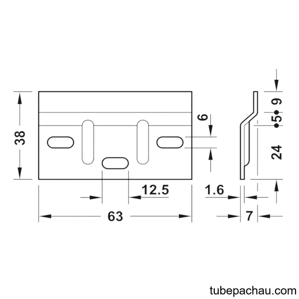 Đế Gắn Tường Cho Bas Treo Tủ Hafele 290.08.920
