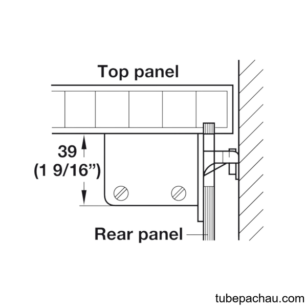 Đế Gắn Tường Lắp Phải Hafele 290.00.700