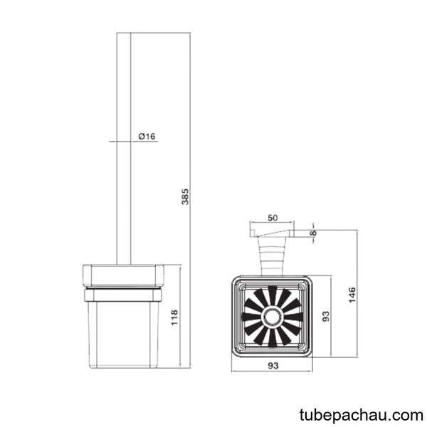 Giá Treo Cọ Vệ Sinh Hafele 580.41.550