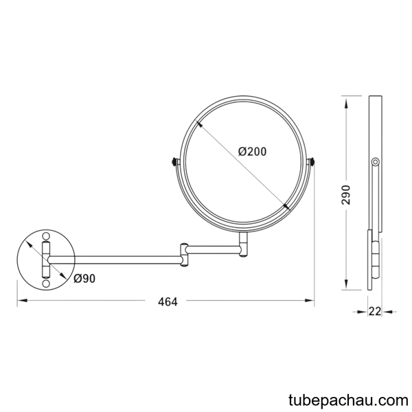 Gương Phóng Đại Hafele 495.81.005