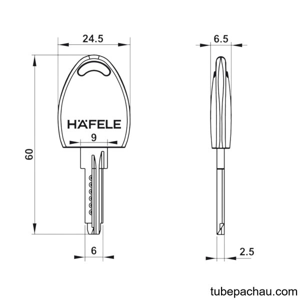 Hệ Chìa Chủ Cho Hệ Khóa DIY Hafele 482.01.114
