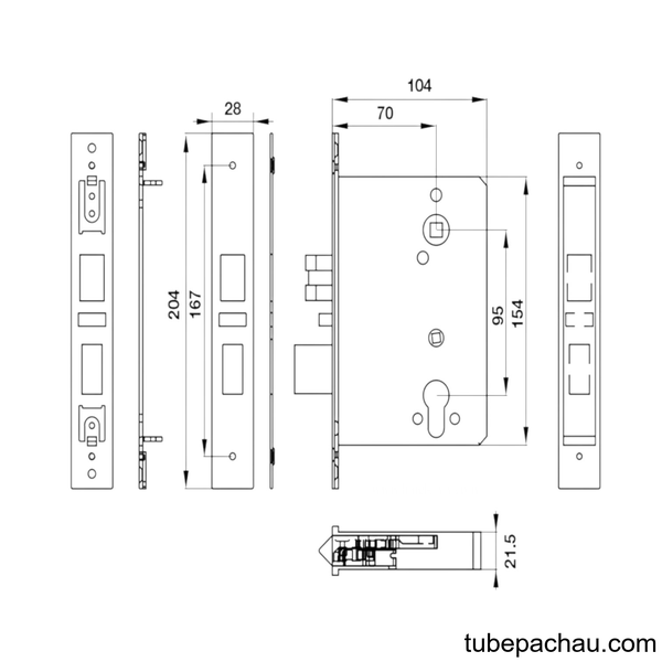 Hệ Thống Khóa Khách Sạn PL100 Hafele 912.20.019