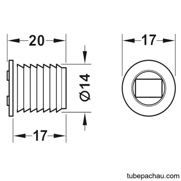 Hít Nam Châm Cho Lỗ Khoan Ø13.6mm Hafele 246.19.101