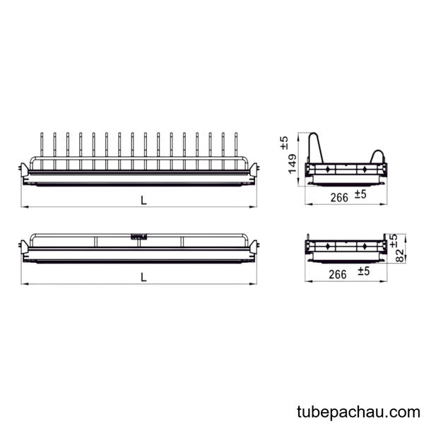 Kệ Chén Đĩa Cố Định Oria 600mm Hafele 544.07.013