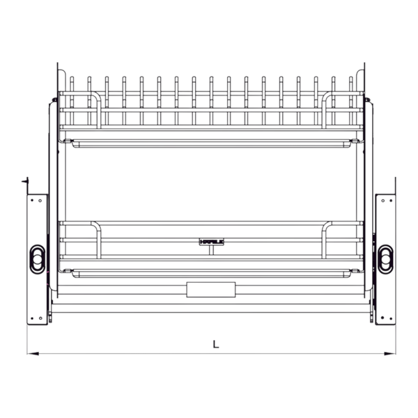 Kệ Chén Đĩa Nâng Hạ Oria 700mm Hafele 504.71.074