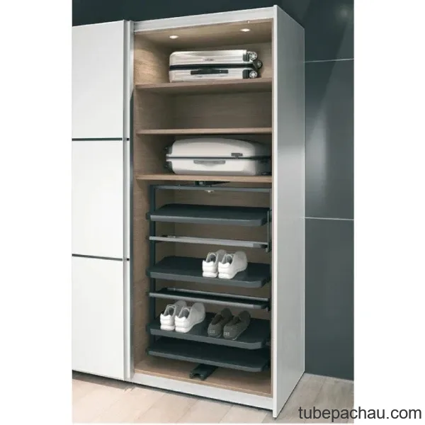 Kệ để giày Hafele màu trắng cao 1000mm 806.22.700