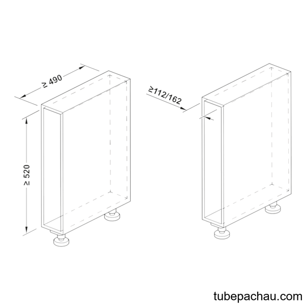 Kệ Đựng Gia Vị Base Agent 200mm Hafele 545.14.322