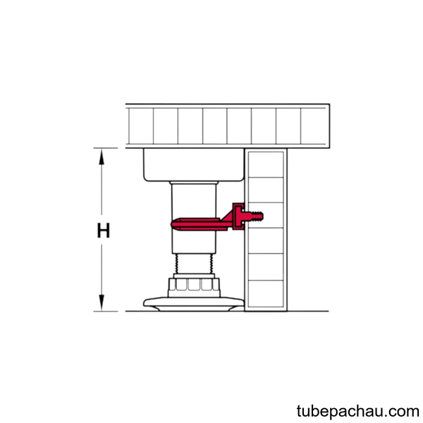 Kẹp Ván Cho Chân Đế Gỗ Hafele 637.47.322