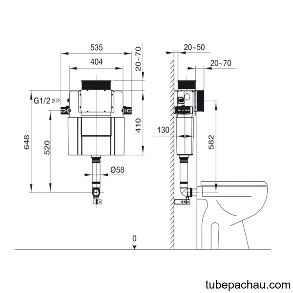 Két Nước Âm Mechanical 648 Hafele 588.73.980