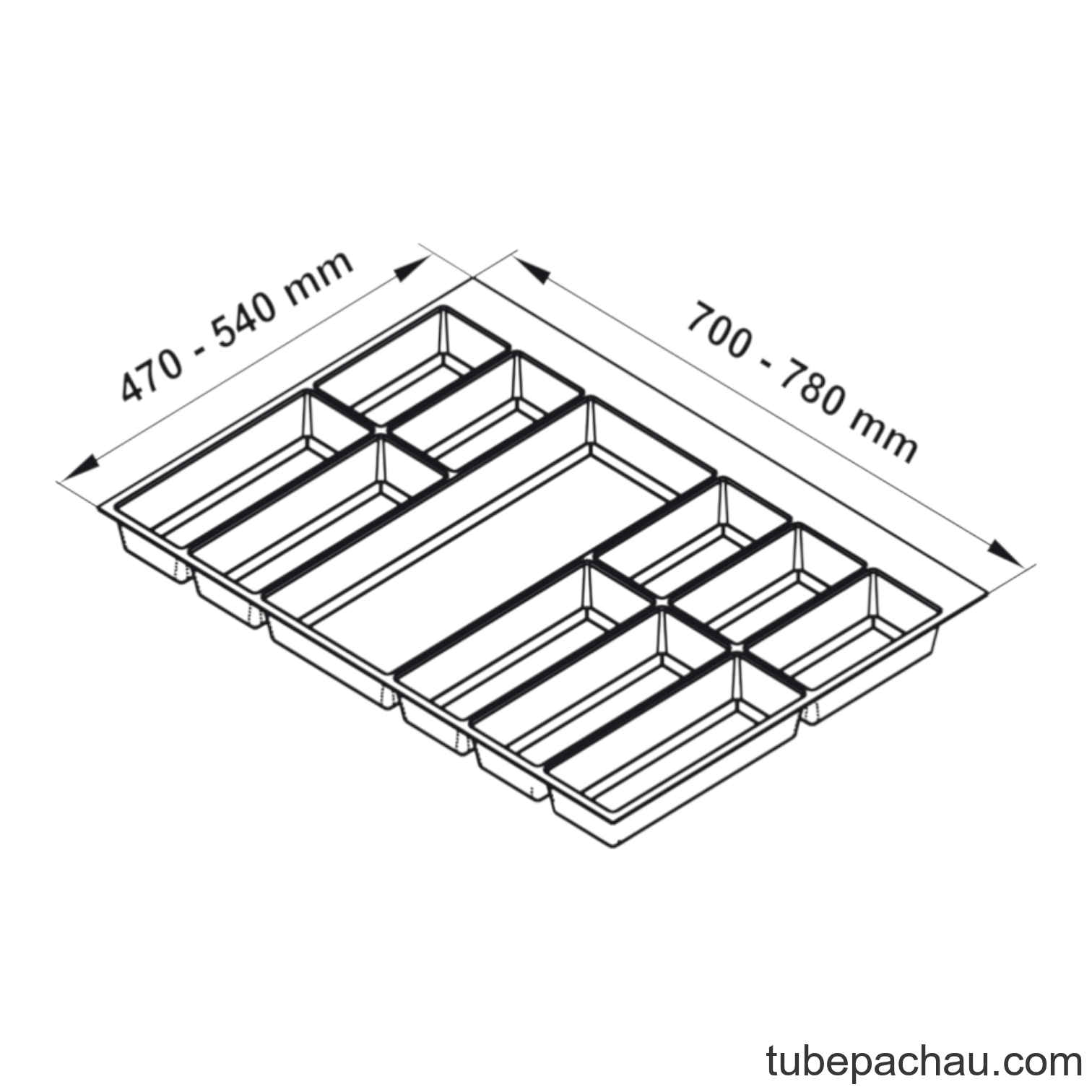 Khay Chia Classico 800mm Hafele 556.52.748