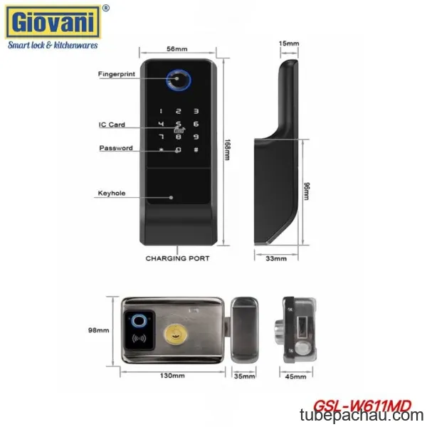 Khóa cửa cổng Giovani GSL-W611MD