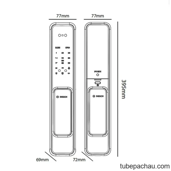 Khóa cửa điện tử Bosch EL 600BKB màu đen