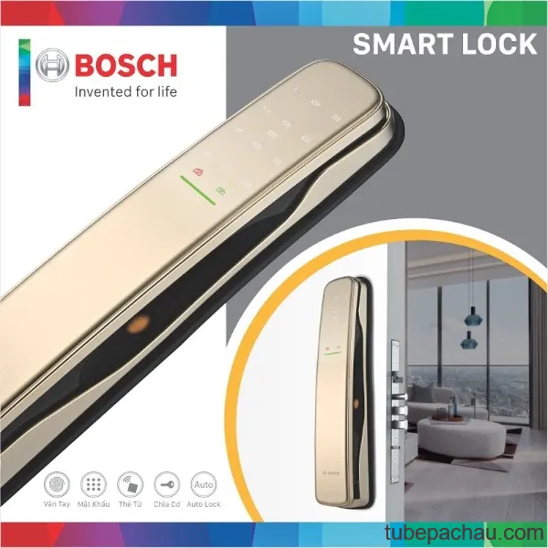 Khóa cửa điện tử Bosch EL800AK màu vàng