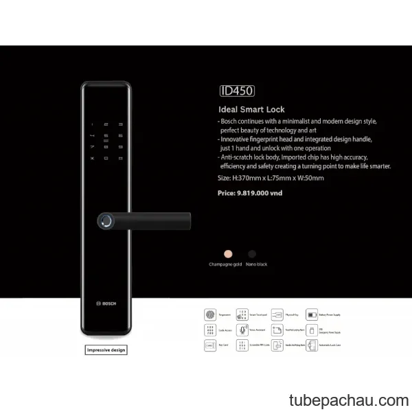 Khóa cửa điện tử Bosch ID450