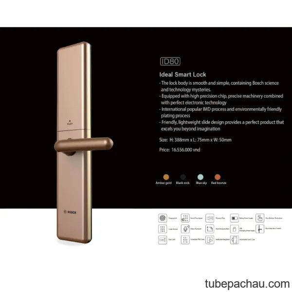 Khóa cửa điện tử Bosch ID80 EU