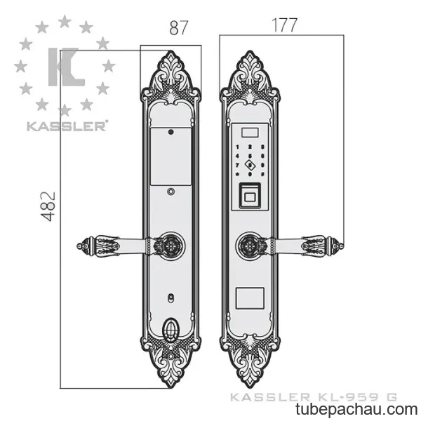 Khóa cửa điện tử Kassler KL 959 G