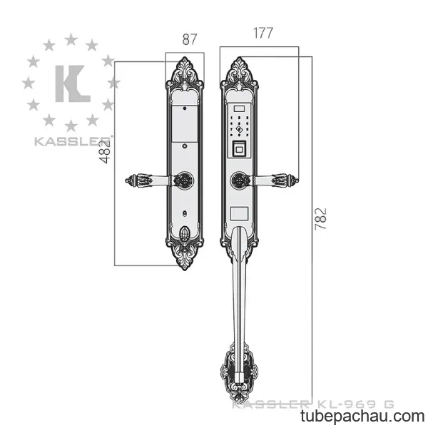 Khóa cửa điện tử Kassler KL 969 G