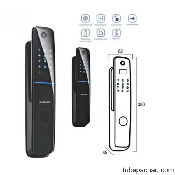 Khóa cửa điện từ thông minh Kassler KL – 858 / Khóa vân tay