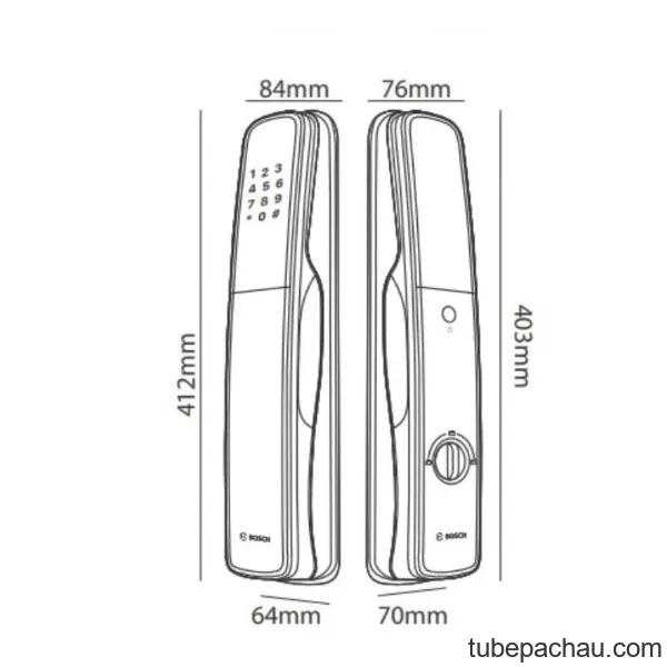 Khóa cửa thông minh Bosch EL800X EU Gray
