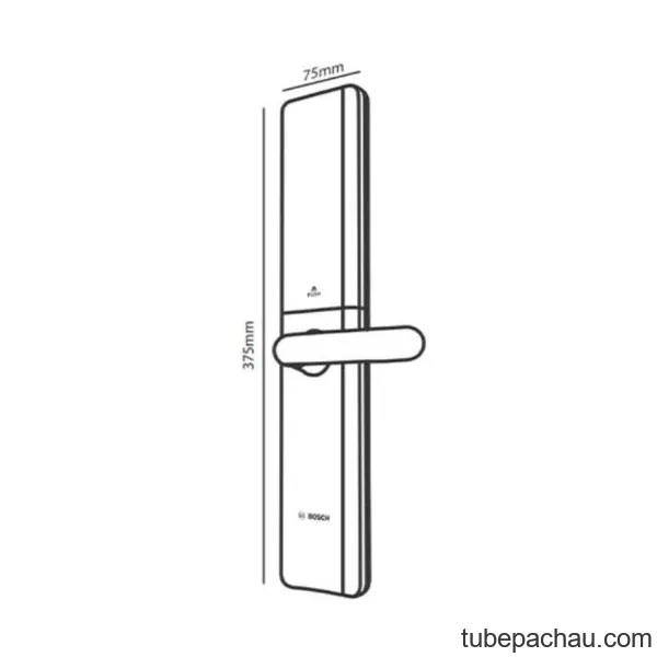 Khóa cửa vân tay Bosch ID80 EU Gray