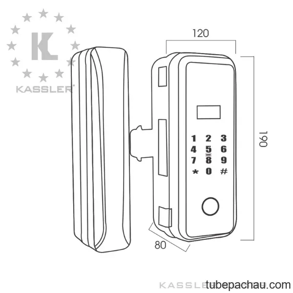 Khóa cửa vân tay Kassler KL-589