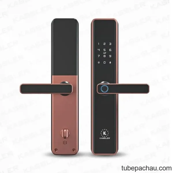 Khóa cửa vân tay Kassler KL-669 COPPER APP (MÀU ĐỒNG)