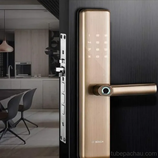Khóa cửa vân tay Bosch ID30 EU Gold