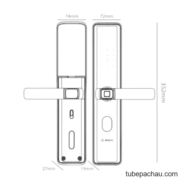 Khóa điện tử Bosch ID30B EU - APP