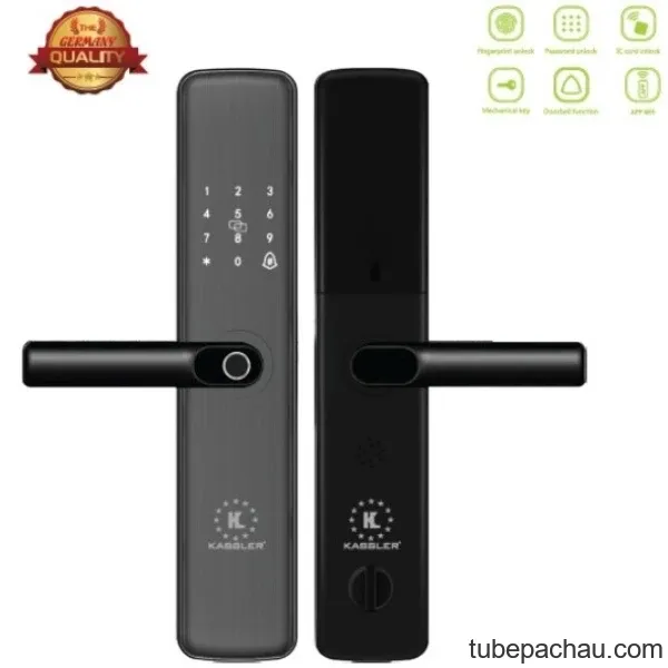Khóa điện tử Kassler KL 555 GRE APP/ Khóa cửa nhôm