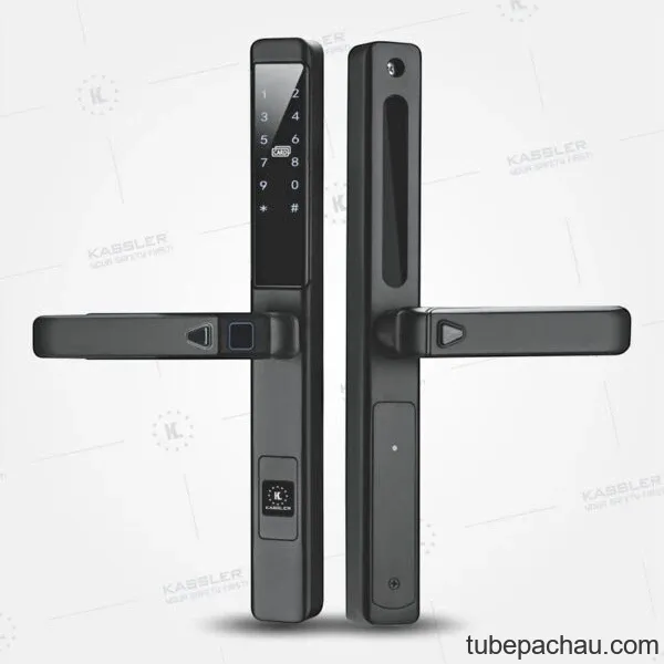 Khóa điện tử Kassler KL 588 LX Black/ Khóa cửa nhôm