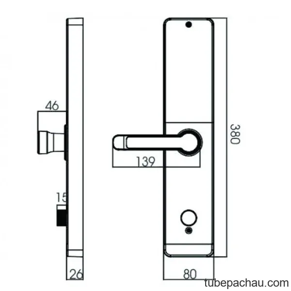 Khóa điện tử Kassler KL 600 COP APP/ Khóa vân tay