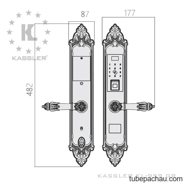 Khóa điện tử Kassler KL-959GR/ Khóa đại sảnh