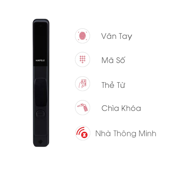 Khóa Điện Tử Cửa Nhôm Trượt DL6600 Hafele 912.20.144