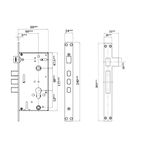 Khóa Điện Tử DL6000 Hafele 912.20.581