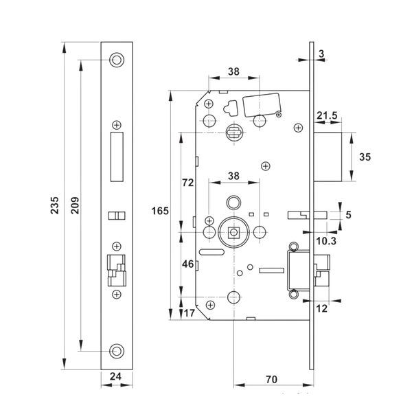 Khóa Điện Tử DL7600 Hafele 912.20.231