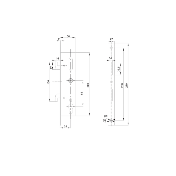 Khóa Điện Tử EL6500-TCS Hafele 912.05.970