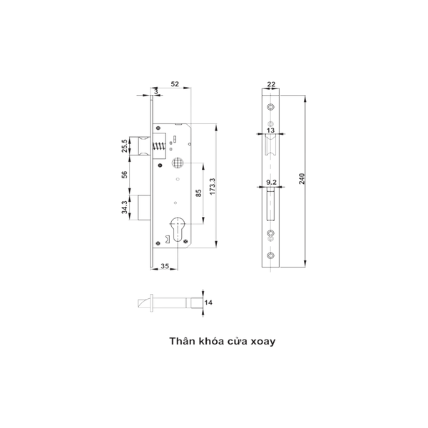 Khóa Điện Tử EL6500-TCS Hafele 912.20.122