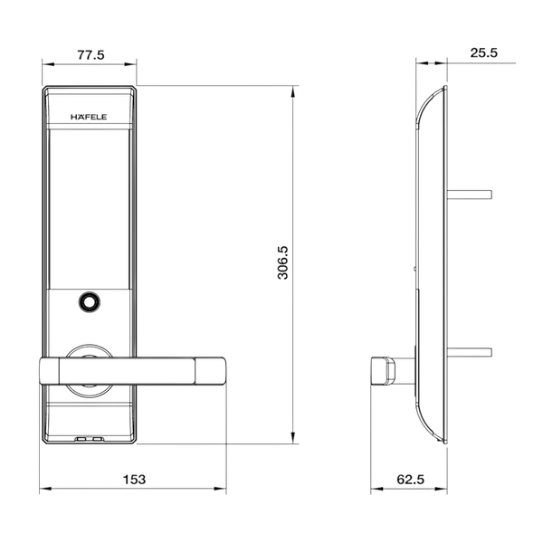Khóa Điện Tử EL7500 Hafele 912.05.728