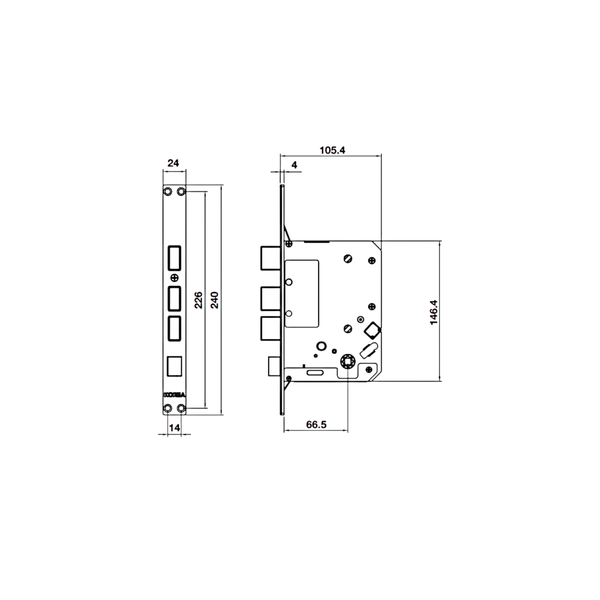 Khóa Điện Tử EL7800 PLUS Hafele 912.20.570