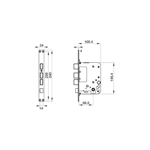 Khóa Điện Tử EL9500-TCS Hafele 912.05.353
