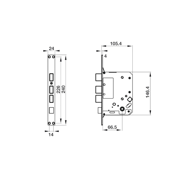 Khóa Điện Tử EL9500-TCS Hafele 912.20.369