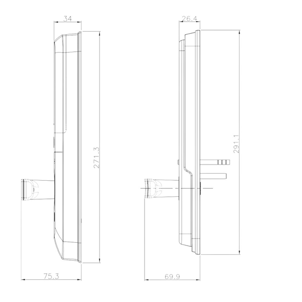 Khóa Điện Tử ML2502B Hafele 912.21.048