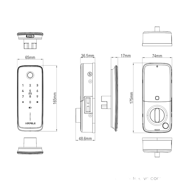 Khóa Điện Tử Nova-MR2501B Hafele 499.21.226