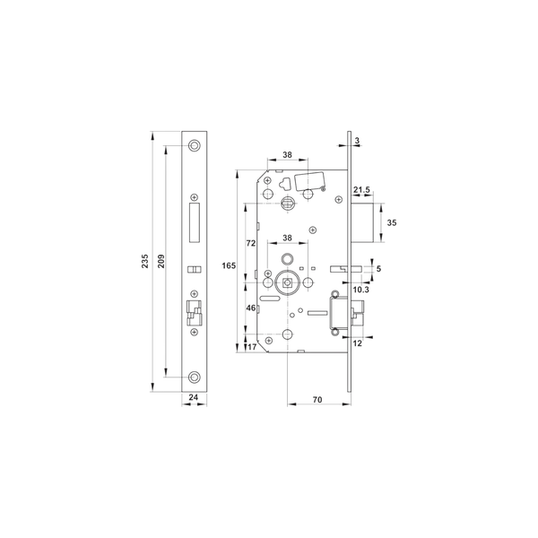 Khóa Điện Tử PP9000 Hafele 912.05.692