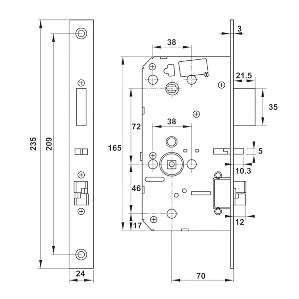Khóa Điện Tử PP9000 Hafele 912.05.694