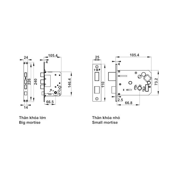 Khóa Điện Tử Thân Lớn EL7500-TC Hafele 912.05.685