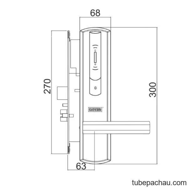 Khóa khách sạn GIOVANI GSL-156C136