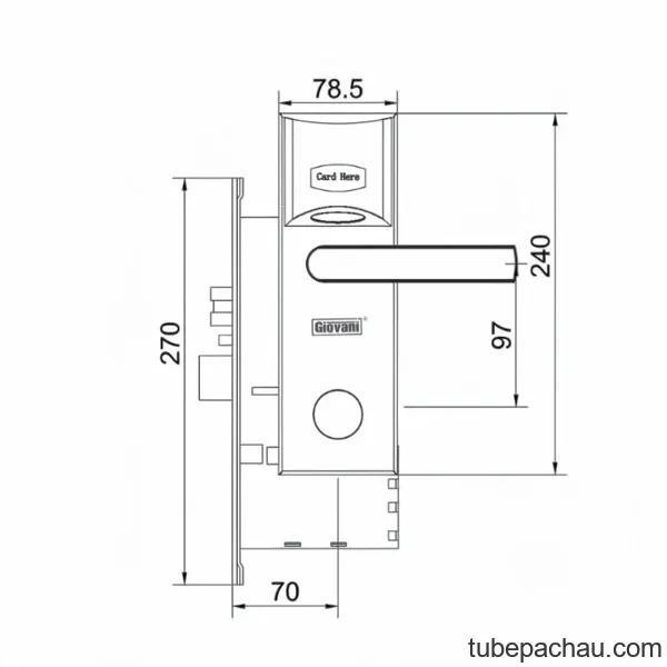 Khóa khách sạn GIOVANI GSL-26C70