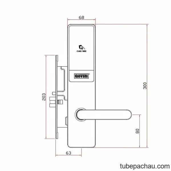 Khóa khách sạn GIOVANI GSL-X303